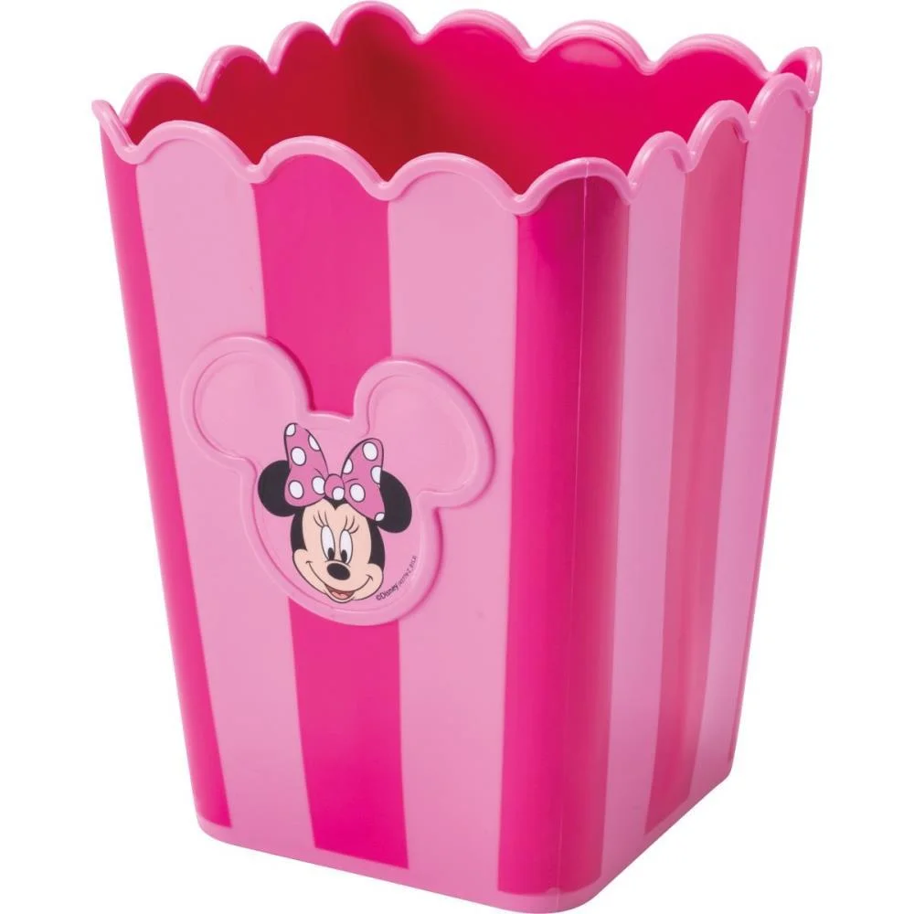 BALDE PARA PIPOCA MINNIE QUADRADO ROSA 1,5L PLASUTIL (UNIDADE) - imagem 3
