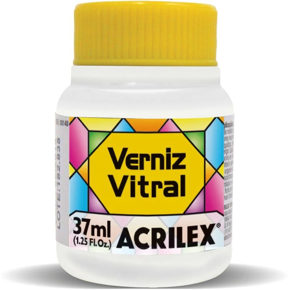 VERNIZ VITRAL INCOLOR 37ML. ACRILEX (CX.C/06) - imagem 3