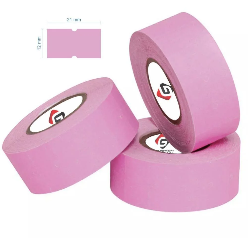 ETIQUETA PARA PREÇO MX 5500 21X12 C/1000 ETIQ.ROSA GRESPAN COM 10 UNIDADES - imagem 2