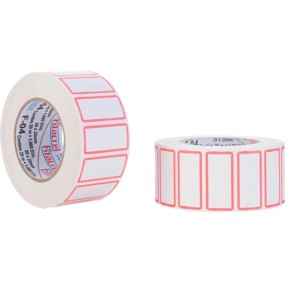 ETIQUETA PARA PREÇO F-04 39X20MM 1000 ETIQUETAS FITACREL (ROLO) - imagem 3