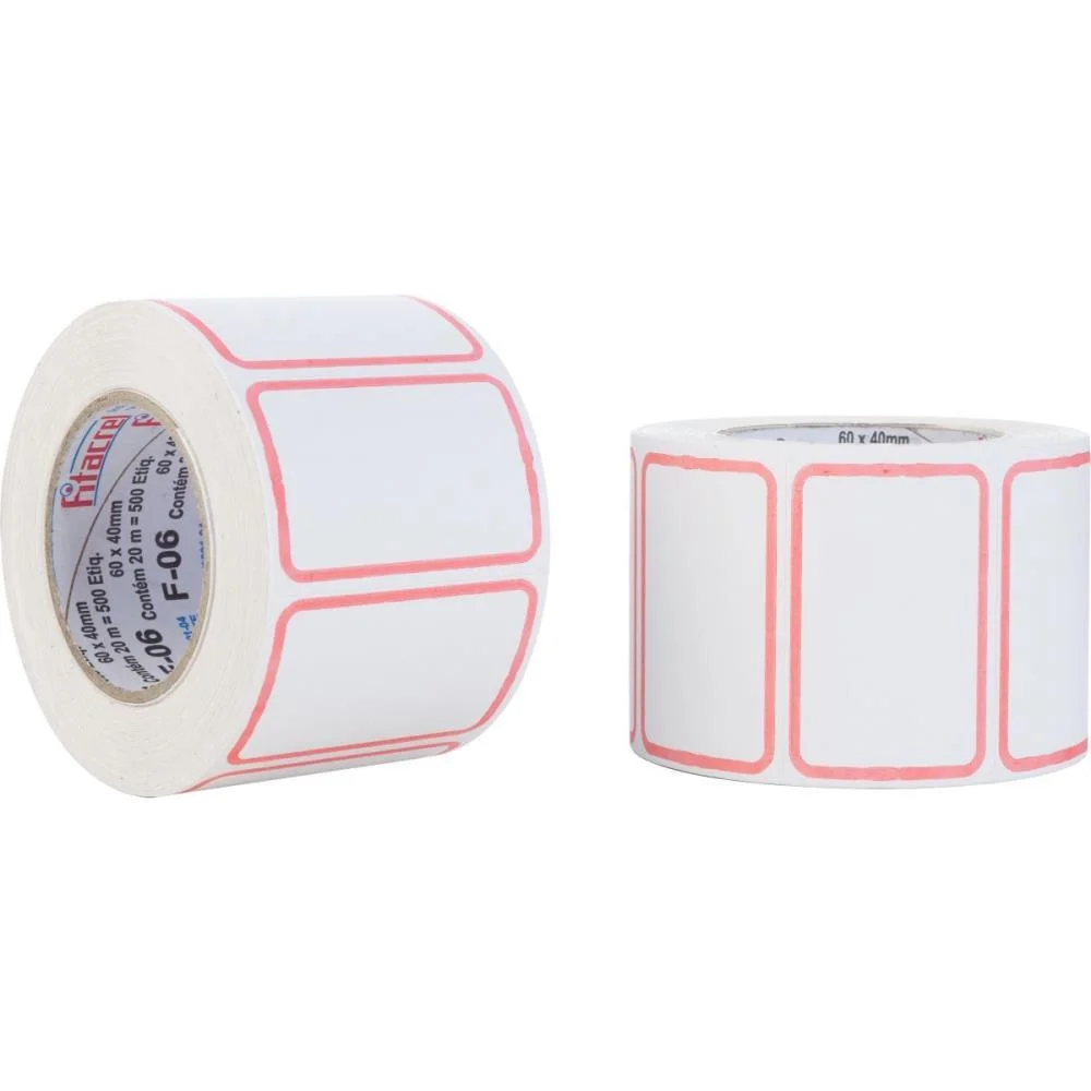 ETIQUETA PARA PREÇO F-06 60X40MM 500 ETIQUETAS FITACREL (ROLO) - imagem 2