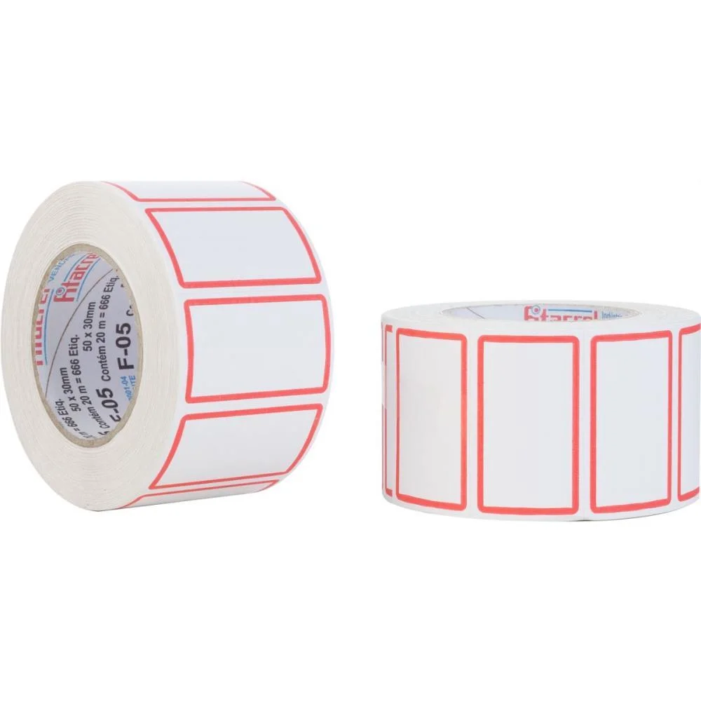 ETIQUETA PARA PREÇO F-05 50X30MM 666 ETIQUETAS FITACREL (ROLO) - imagem 2