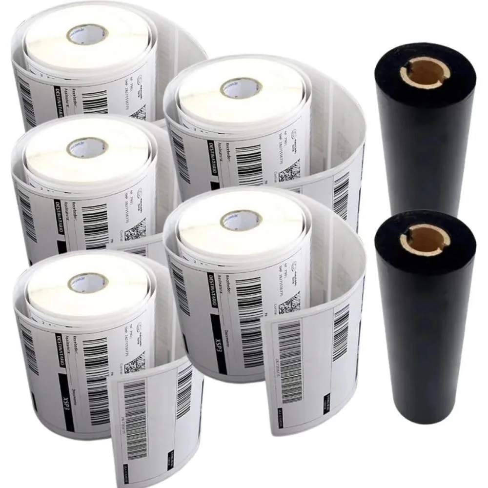 ETIQUETA ADESIVA COUCHE 100X150MMX30M+2RIBBONS CREATIVE (CX.C/05) - imagem 2