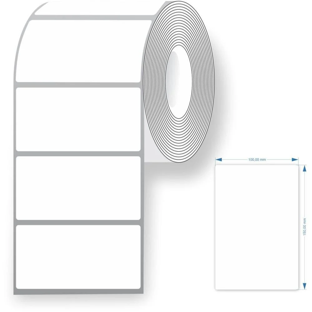 ETIQUETA ADESIVA COUCHE 100X50MMX30M C/550ETIQ GRESPAN (ROLO) - imagem 2