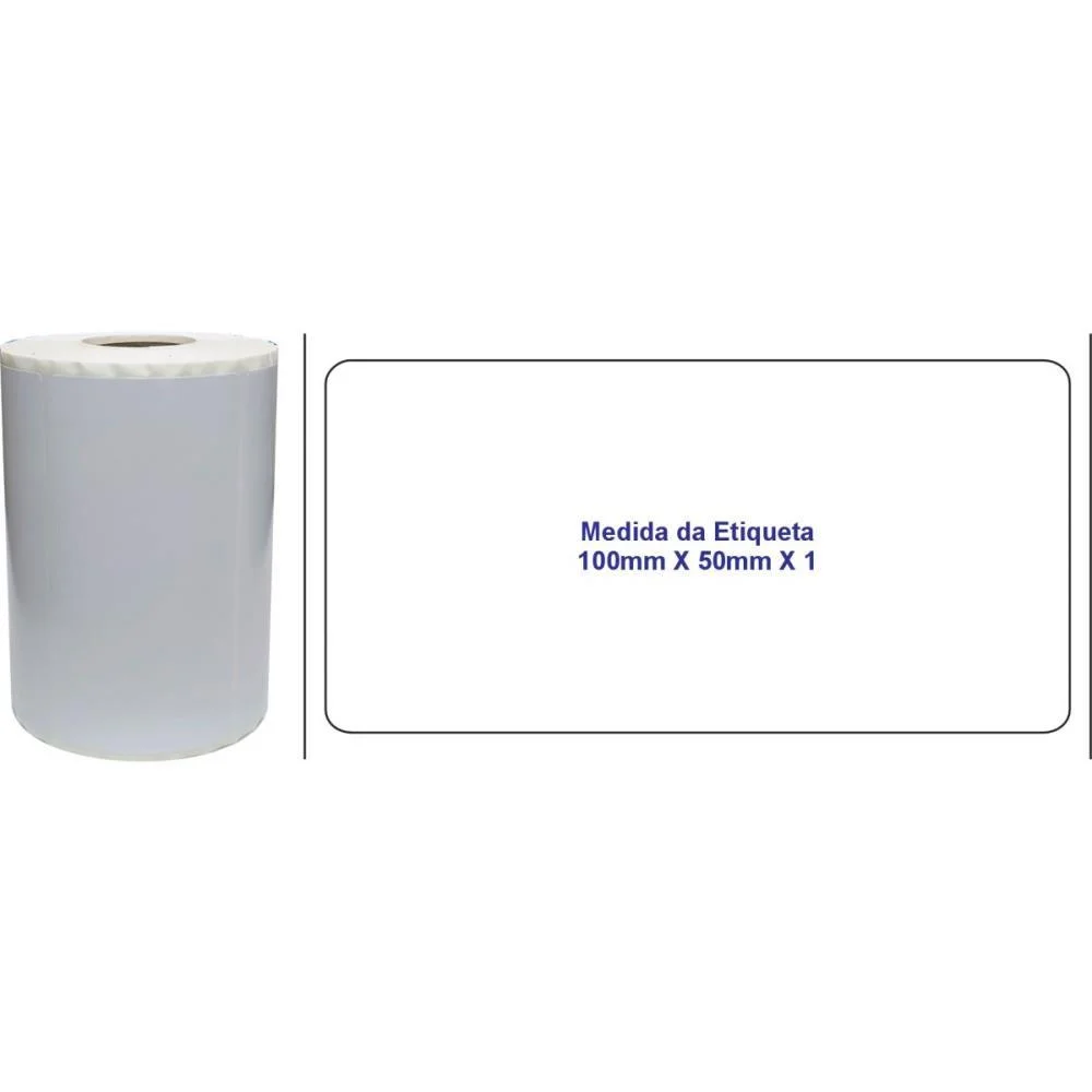 ETIQUETA ADESIVA COUCHE 100X50MMX30M C/560ETIQ FITACREL (ROLO) - imagem 2