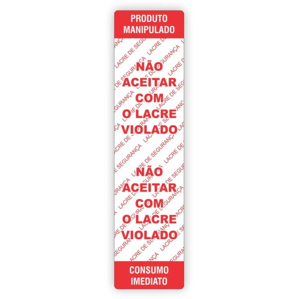 ETIQUETA ADESIVA NAO ACEITAR LACRE VIOL100X25MM GRESPAN (RL.C/1000) - imagem 3