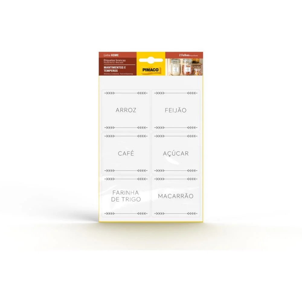 ETIQUETA ADESIVA MANTIMENTOS 60X70MM 2FLS PIMACO (CT.C/06) - imagem 2