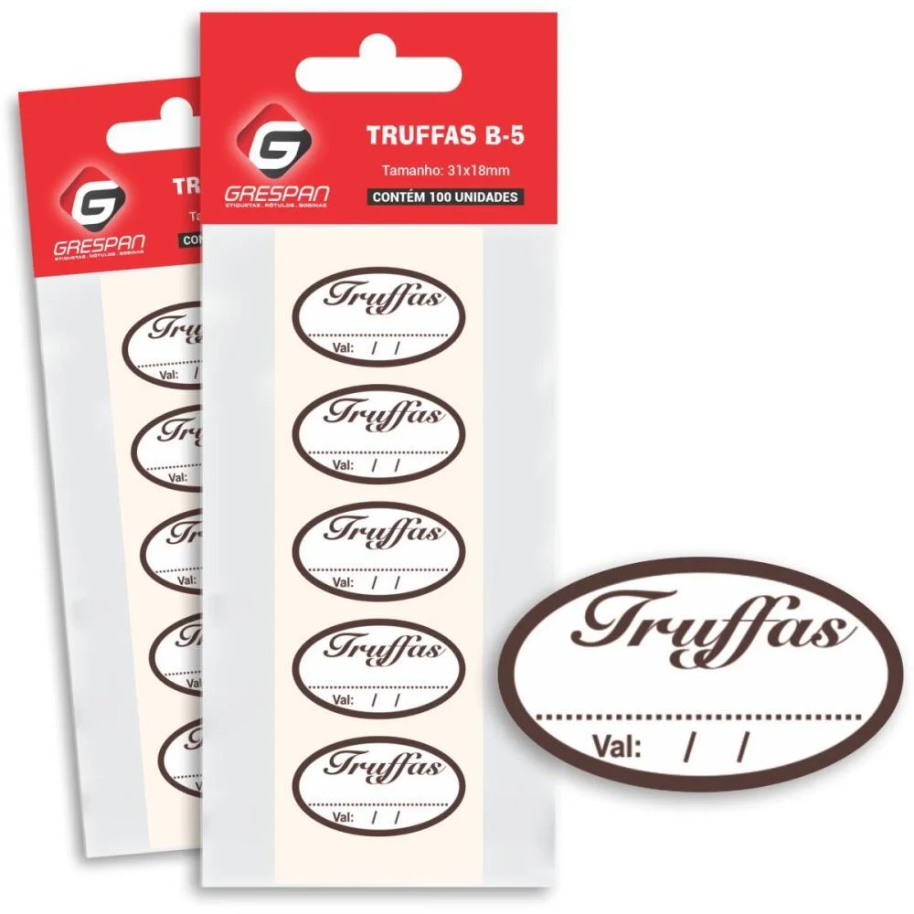 ETIQUETA ADESIVA TRUFAS GRESPAN (PCT.C/100) - imagem 2