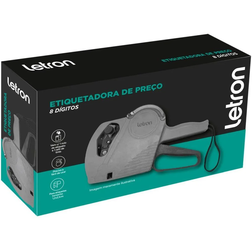 ETIQUETADORA 8 DIGITOS LETRON LEONORA (UNIDADE) - imagem 4