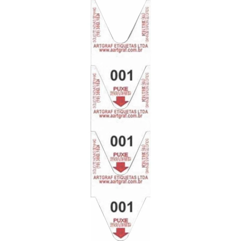 ETIQUETA PARA SENHA ROLO 3 DIGITOS C/2000 SENHA VM GRESPAN (ROLO) - imagem 2