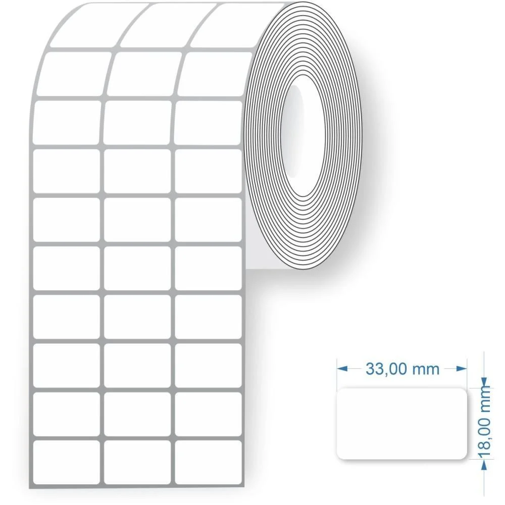 ETIQUETA PARA CODIGO DE BARRAS COUCHE 33X18X30M 3CARREIRAS GRESPAN (ROLO) - imagem 3