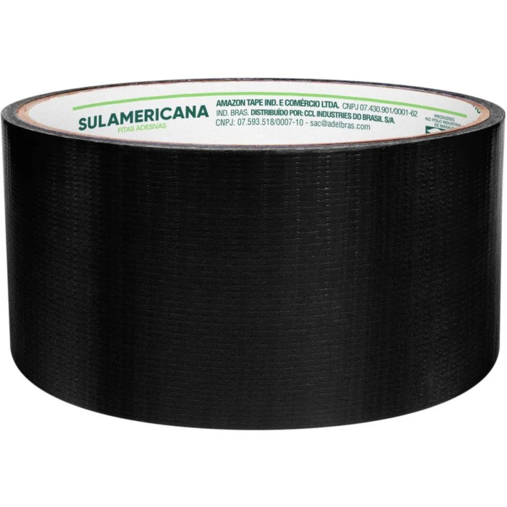 FITA DE ALTA RESISTENCIA SILVER TAPE PRETA 48MMX5M. SULAMERICANA (UNIDADE) - imagem 5