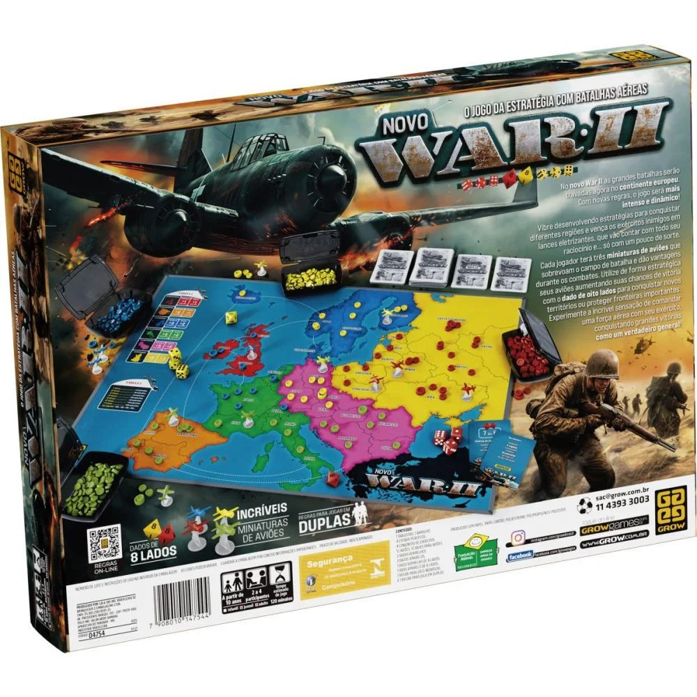 JOGO DE TABULEIRO WAR II GROW (UNIDADE) - imagem 5