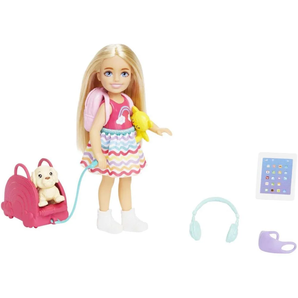 BARBIE FAMILY CHELSEA PRONTA PARA VIAJAR MATTEL (UNIDADE) - imagem 4