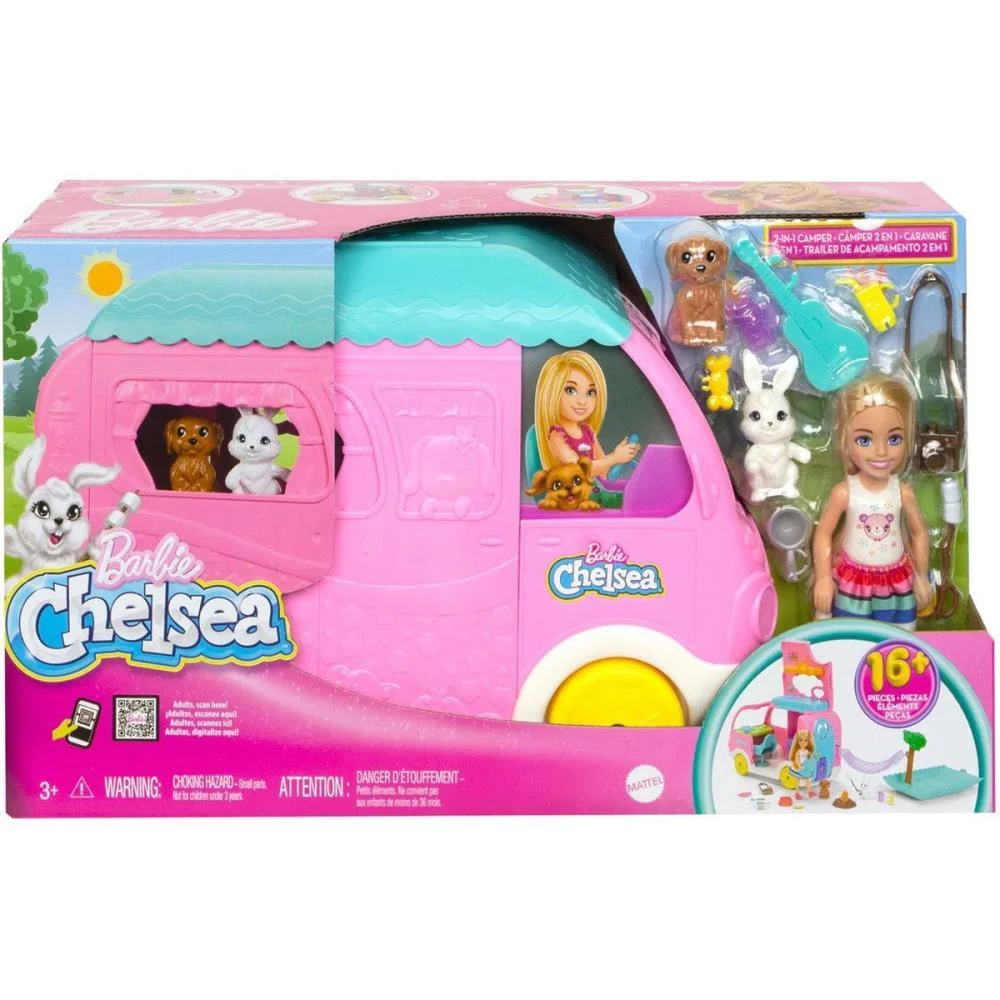 BARBIE FAMILY CHELSEA TRAILER DE CAMPING MATTEL (UNIDADE) - imagem 12