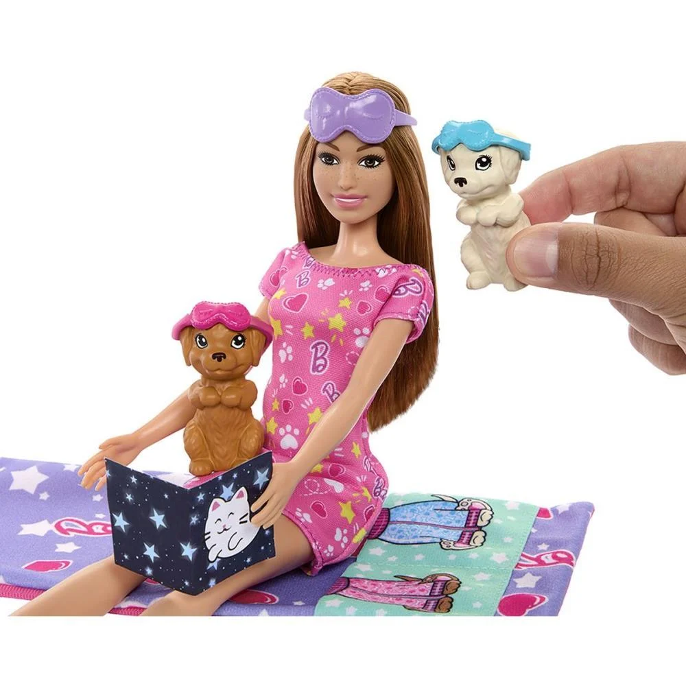 BARBIE FAMILY FESTA DO PIJAMA COM CACHORRINH MATTEL (UNIDADE) - imagem 5
