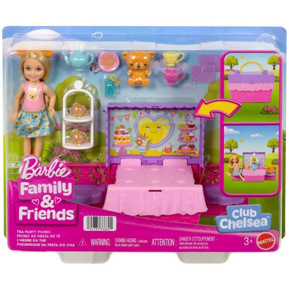 BARBIE FAMILY CHELSEA CJ FESTA DO CHA MATTEL (UNIDADE) - imagem 7