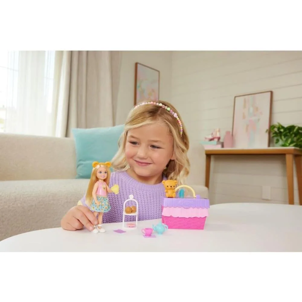 BARBIE FAMILY CHELSEA CJ FESTA DO CHA MATTEL (UNIDADE) - imagem 8