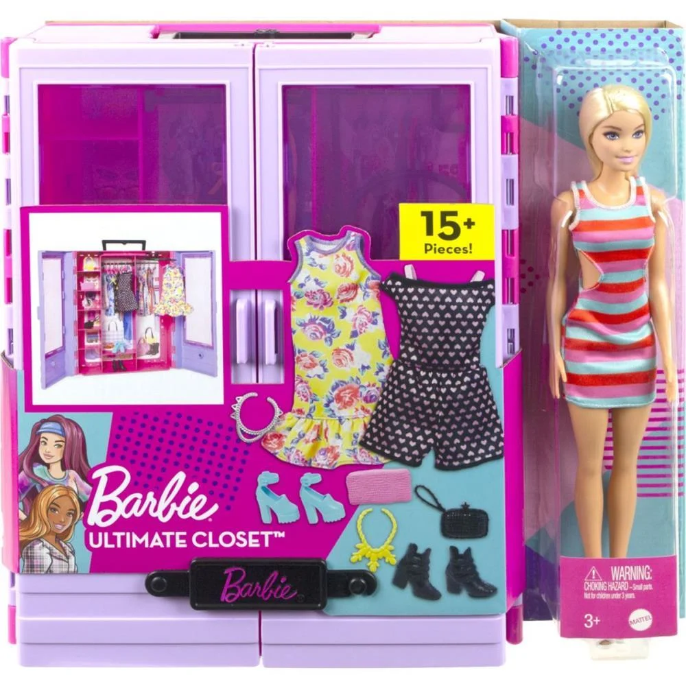 BARBIE FASHION NOVO CLOSET DE LUXO COM BONECA MATTEL (UNIDADE) - imagem 5