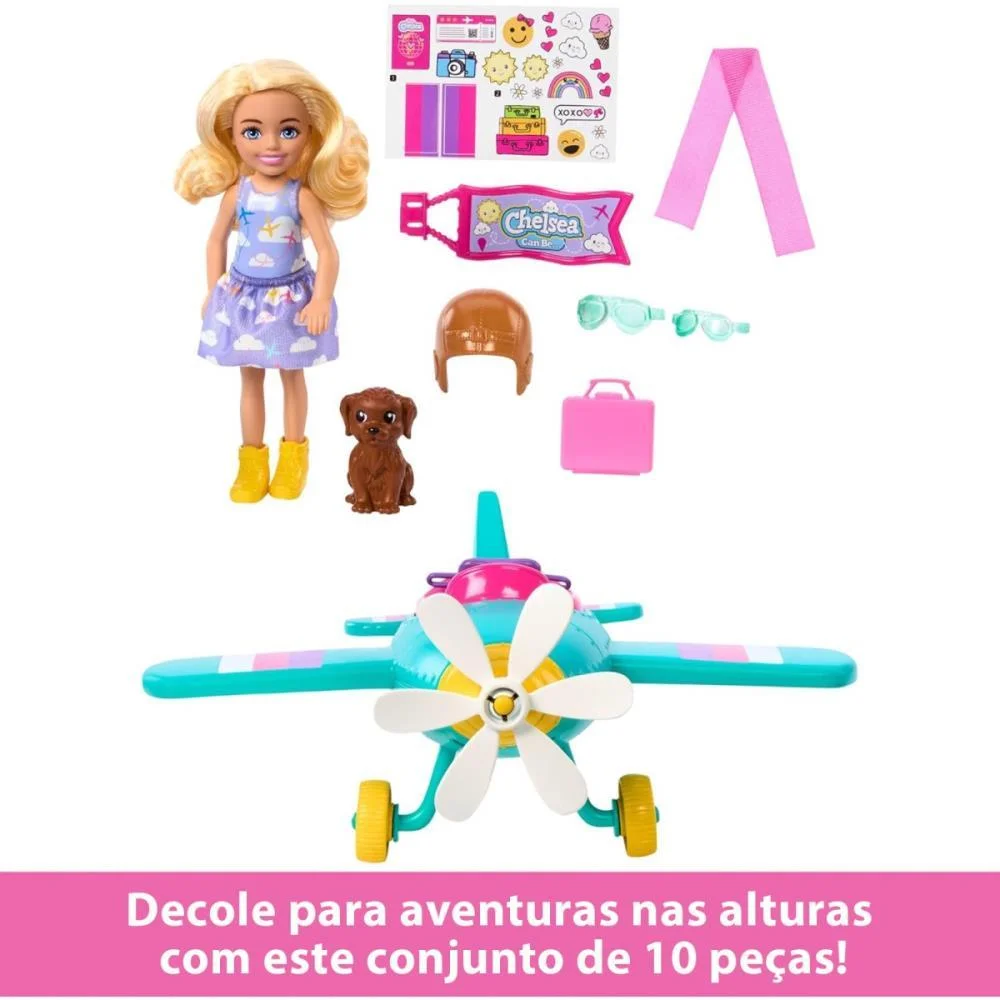 BARBIE FAMILY CHELSEA CJ. PILOTO DE AVIAO MATTEL (UNIDADE) - imagem 4