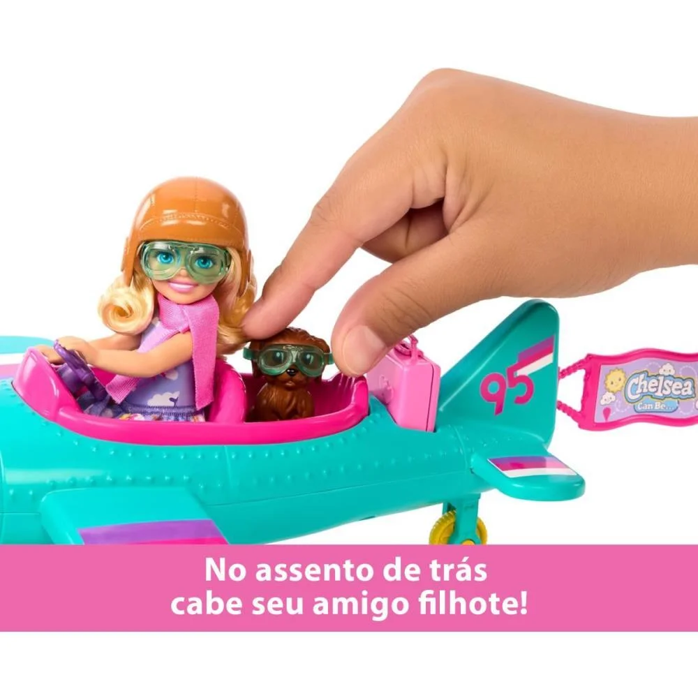 BARBIE FAMILY CHELSEA CJ. PILOTO DE AVIAO MATTEL (UNIDADE) - imagem 6