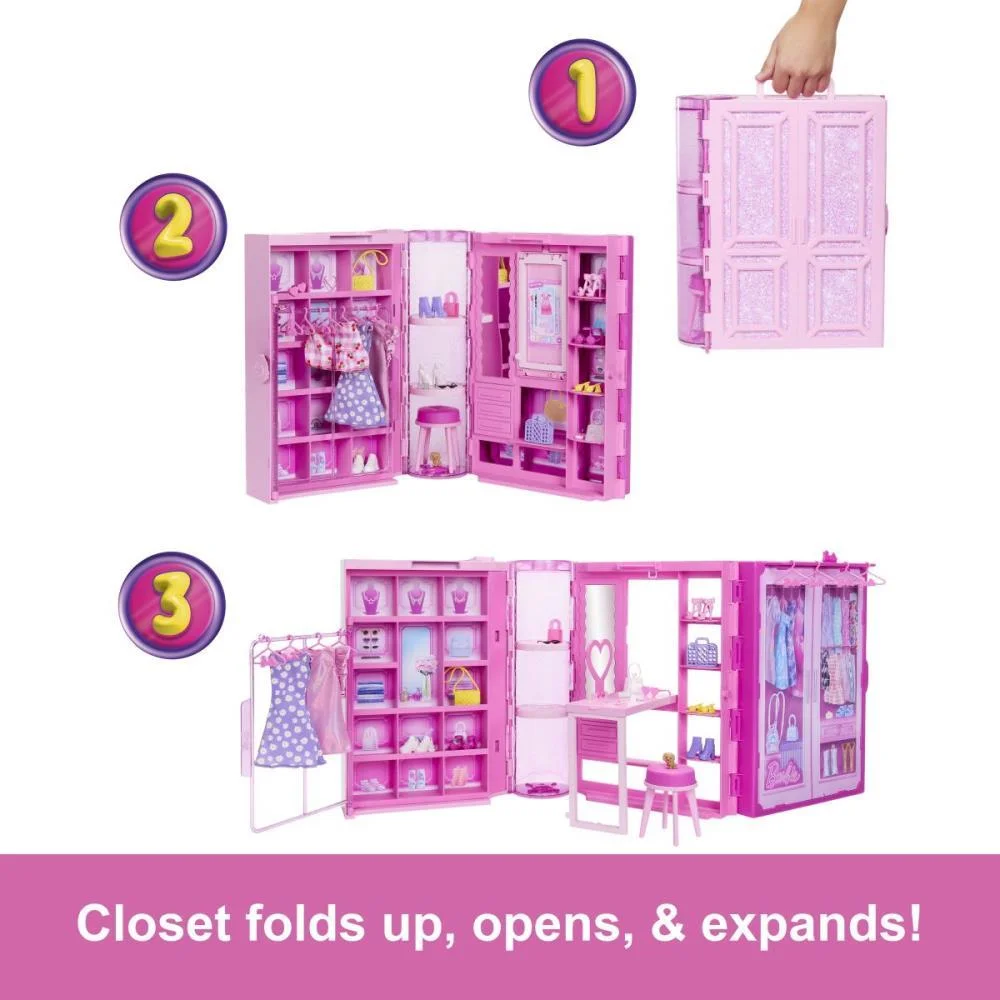 BARBIE FASHION CLOSET DOS SONHOS C/ACES E BON MATTEL (UNIDADE) - imagem 9