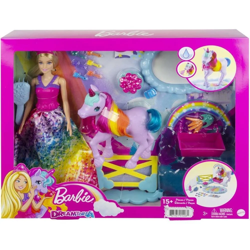 BARBIE FANTASY CJ ARCO-ÍRIS COM UNICÓRNIO MATTEL (UNIDADE) - imagem 8