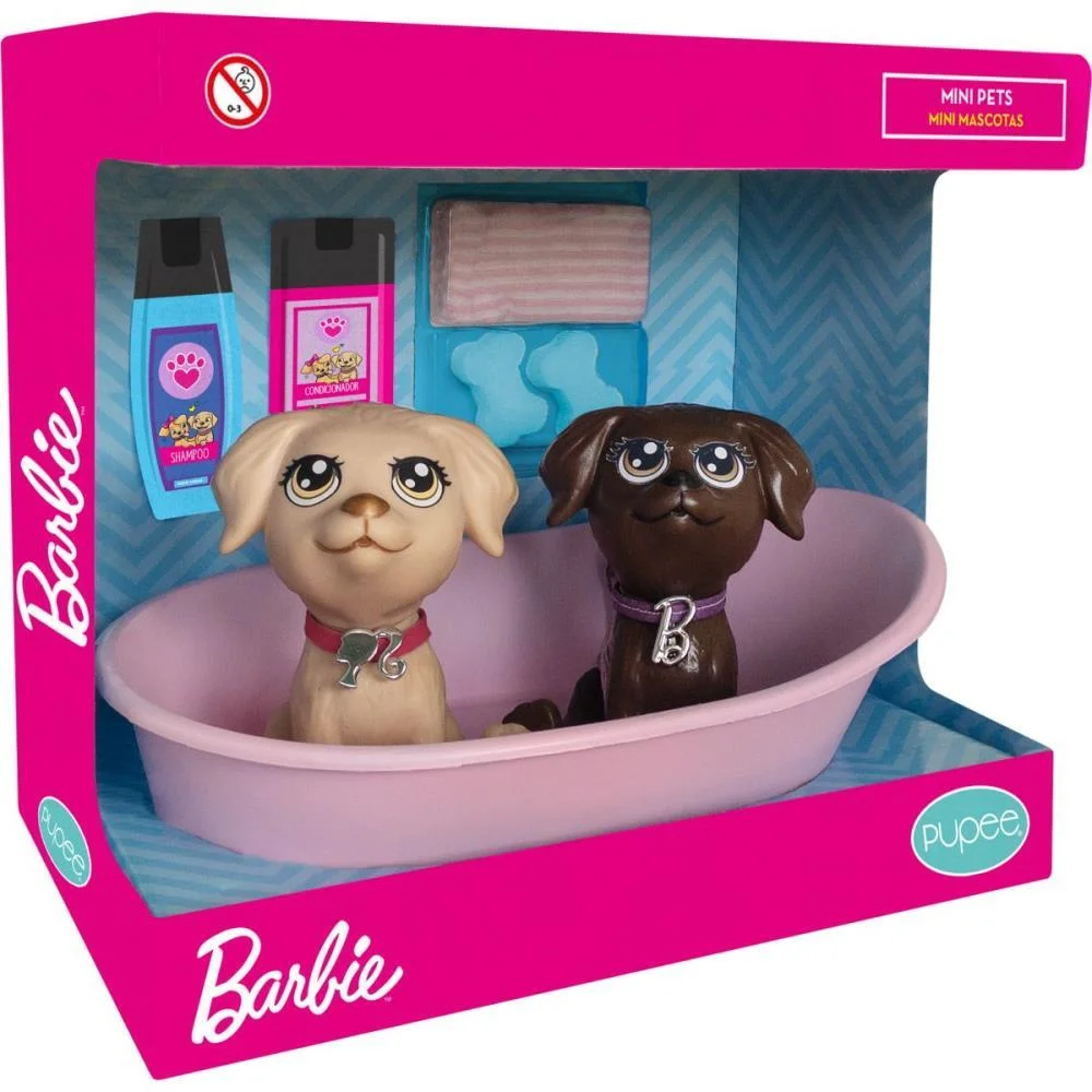 BARBIE PETS HORA DO BANHO MINI PETS PUPEE BRINQUEDOS (UNIDADE) - imagem 4