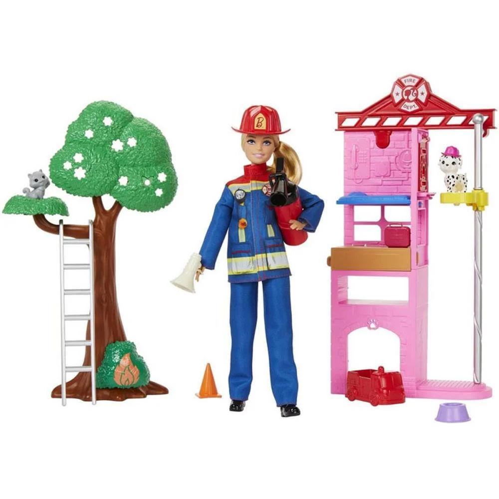 BARBIE PROFISSOES PLAYSET BARBIE BOMBEIRA MATTEL (UNIDADE) - imagem 2
