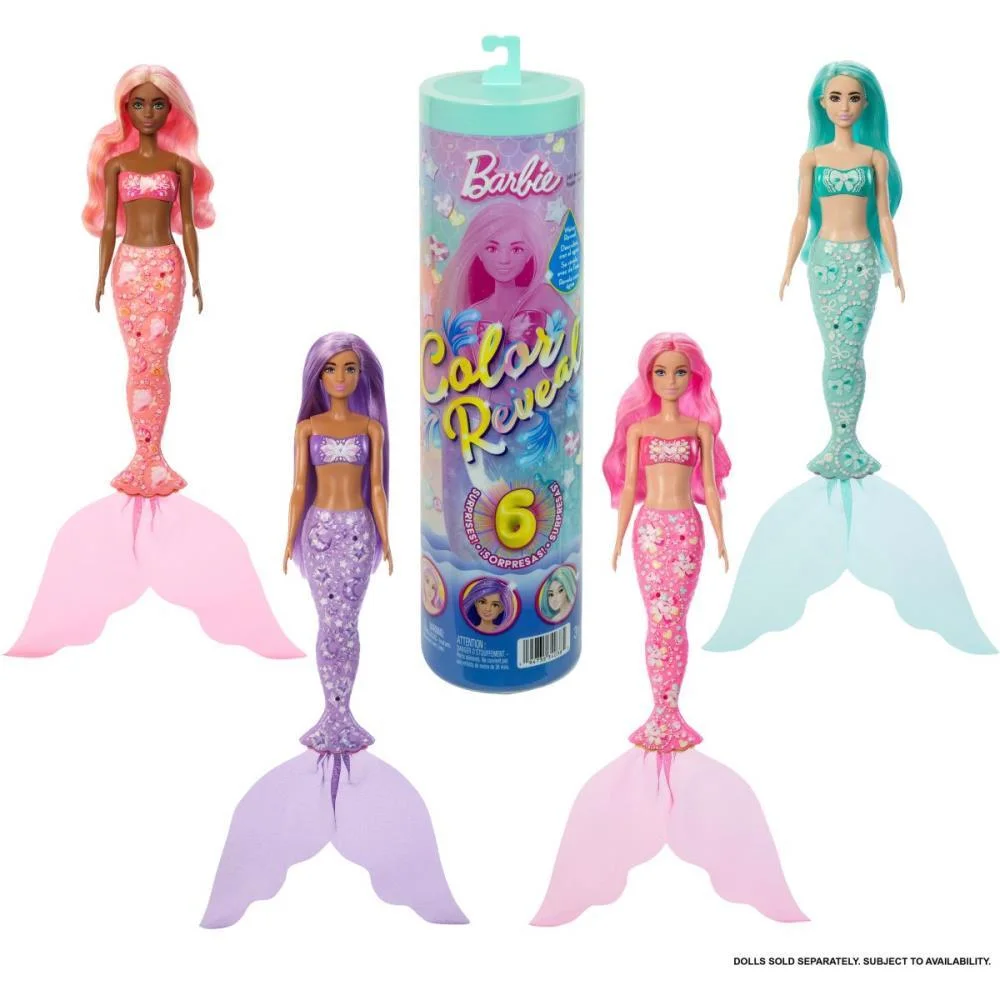 BARBIE REVEAL COLOR- SERIE SEREIA SURPRESA MATTEL (CX.C/06) - imagem 2