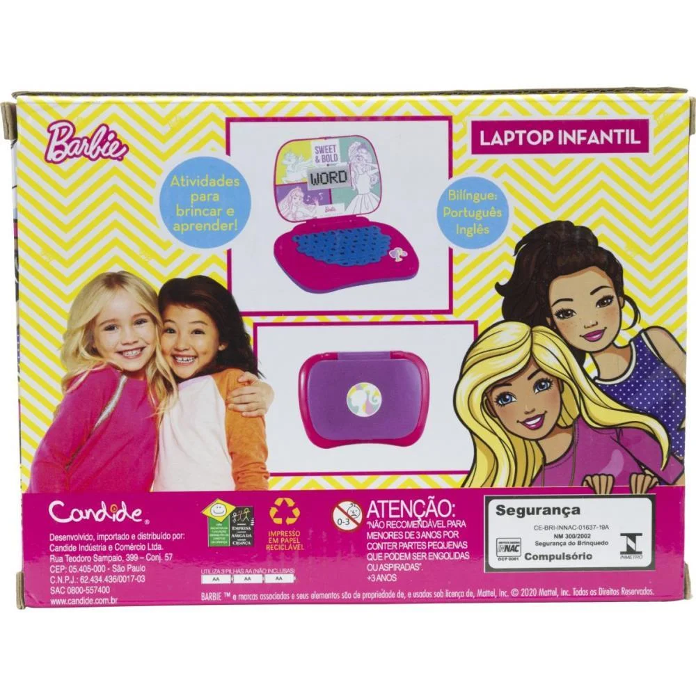 LAPTOP INFANTIL BARBIE CANDIDE (UNIDADE) - imagem 5
