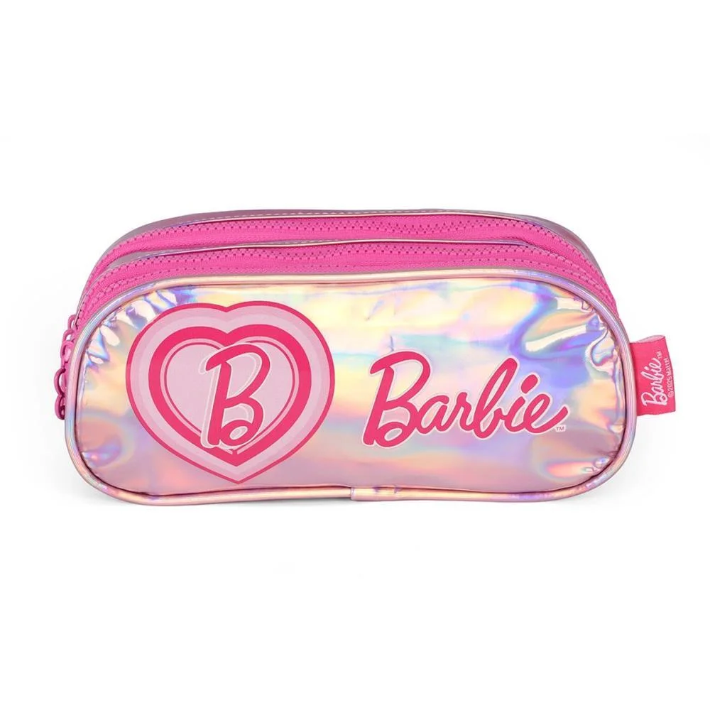 ESTOJO TRIPLO BARBIE PINK HOLOGRAFICO G LUXCEL (UNIDADE) - imagem 2