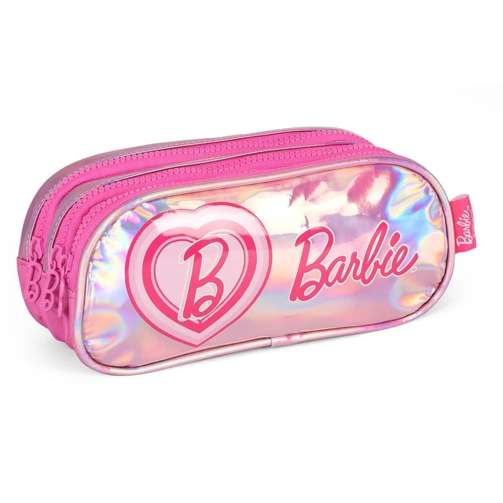ESTOJO TRIPLO BARBIE PINK HOLOGRAFICO G LUXCEL (UNIDADE) - imagem 3
