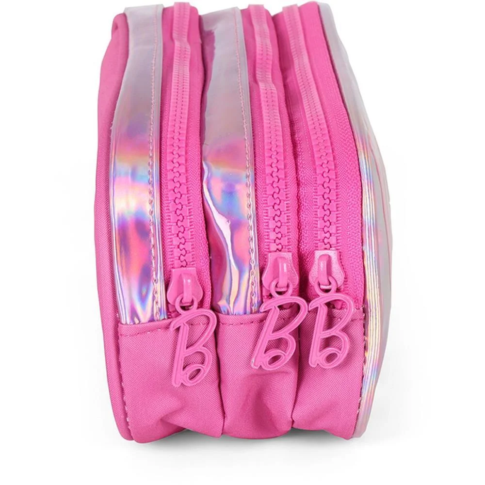 ESTOJO TRIPLO BARBIE PINK HOLOGRAFICO G LUXCEL (UNIDADE) - imagem 5