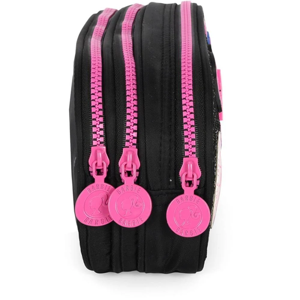 ESTOJO TRIPLO BARBIE PRETO C/PAETE LUXCEL (UNIDADE) - imagem 5