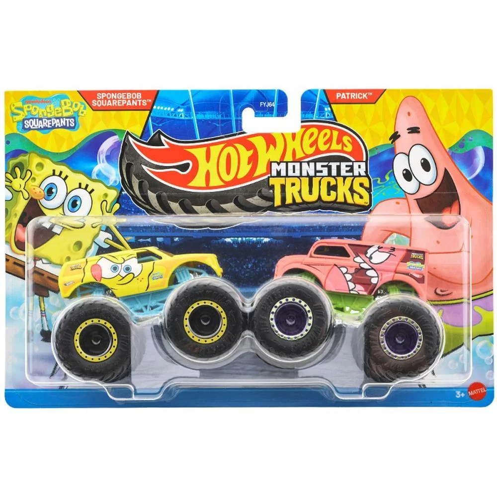HOT WHEELS MONSTER TRUCKS VEÍCULO ESCALA 1:64 2-PACK (S) MATTEL (BL.C/02) - imagem 11
