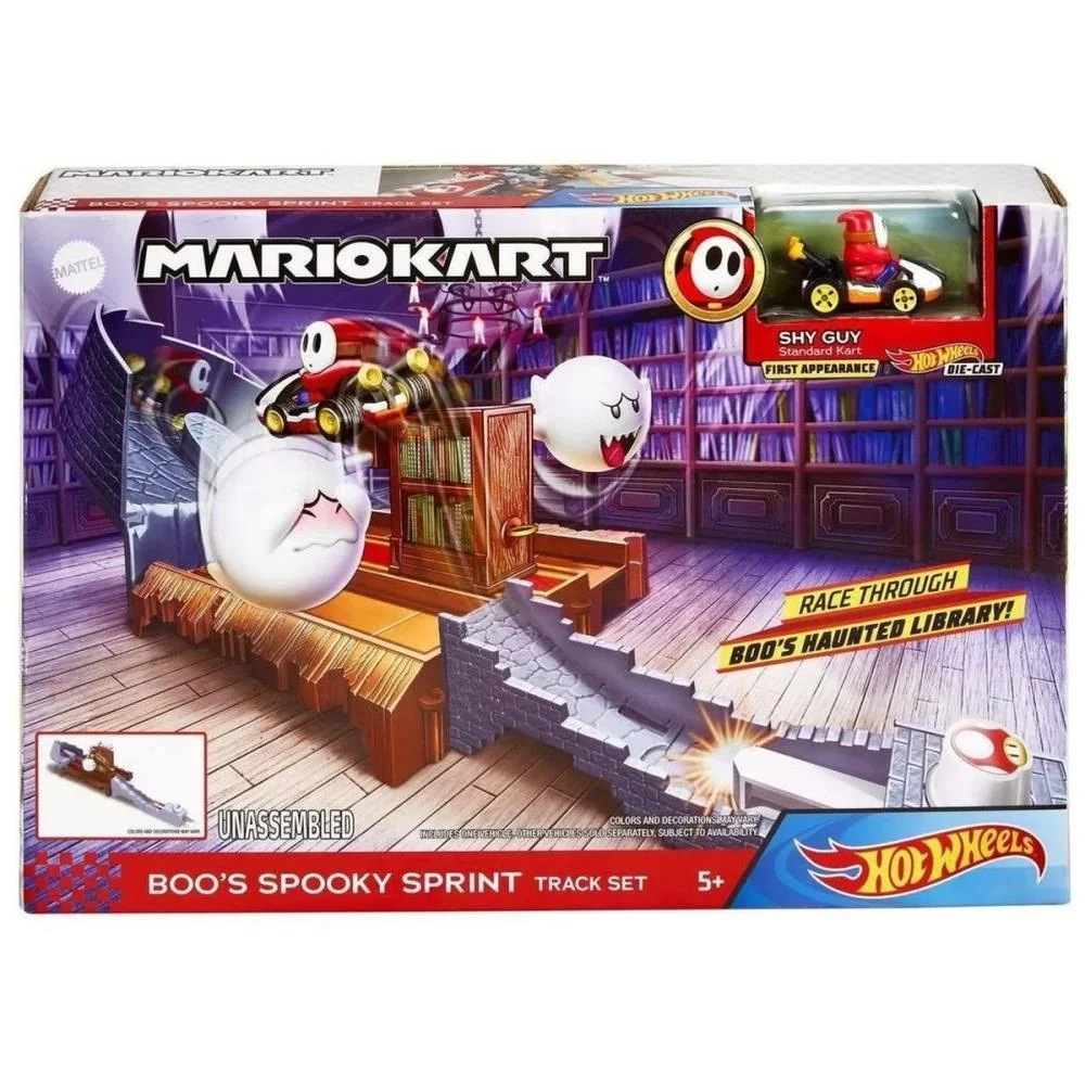 HOT WHEELS MARIO KART MARIO KART PISTA NÊMESIS (S) MATTEL (UNIDADE) - imagem 10