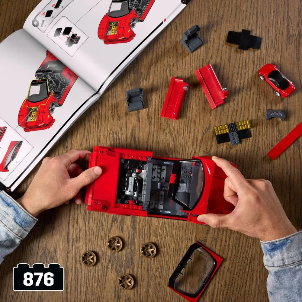 HOT WHEELS BRICK SHOP ELITE ACURA NSX 90 1:16 876PCS MATTEL (UNIDADE) - imagem 9