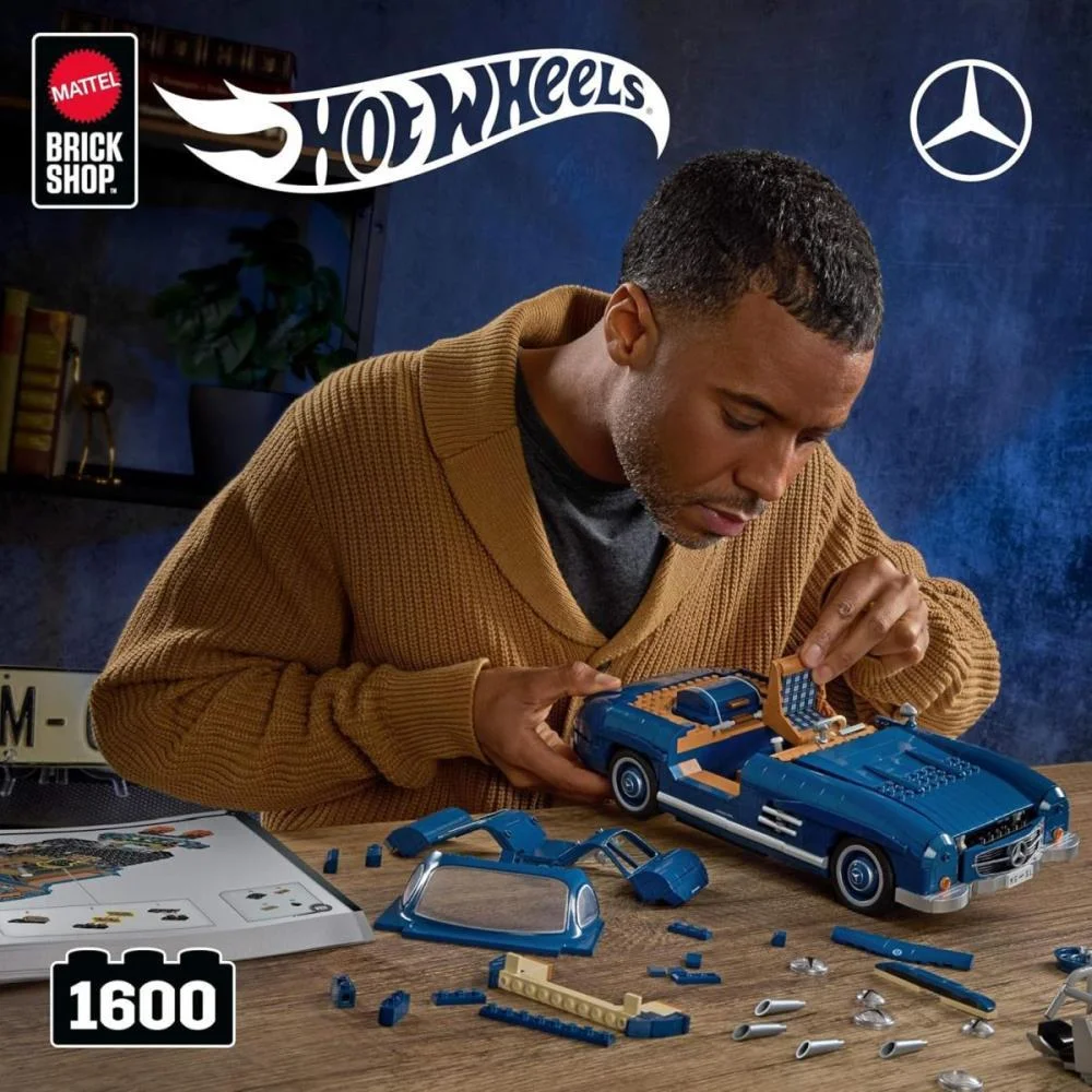HOT WHEELS BRICK SHOP MERCEDES-BENZ 300SL 1:12 1600P MATTEL (UNIDADE) - imagem 15