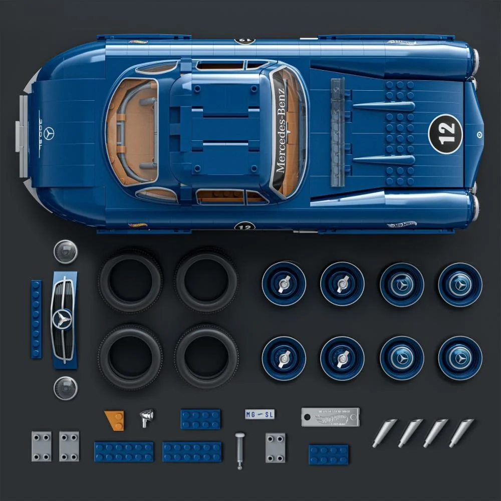 HOT WHEELS BRICK SHOP MERCEDES-BENZ 300SL 1:12 1600P MATTEL (UNIDADE) - imagem 3