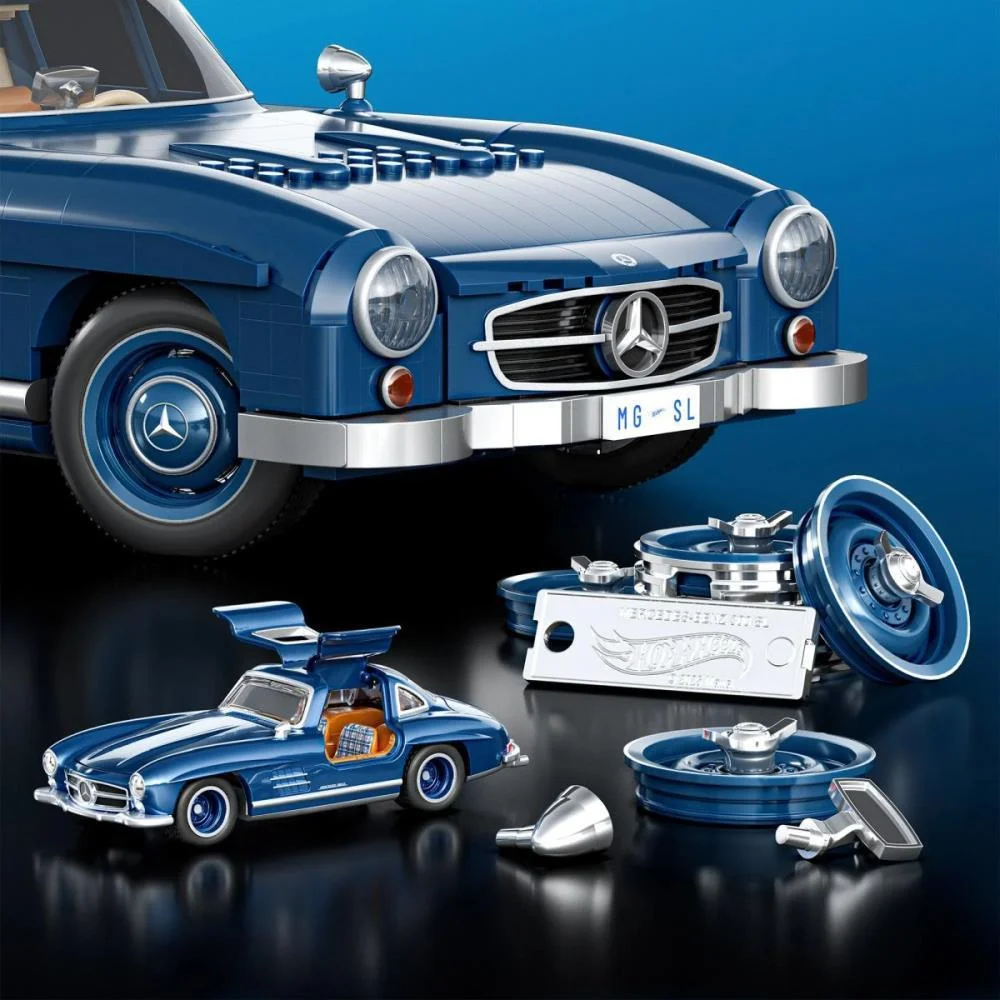 HOT WHEELS BRICK SHOP MERCEDES-BENZ 300SL 1:12 1600P MATTEL (UNIDADE) - imagem 4