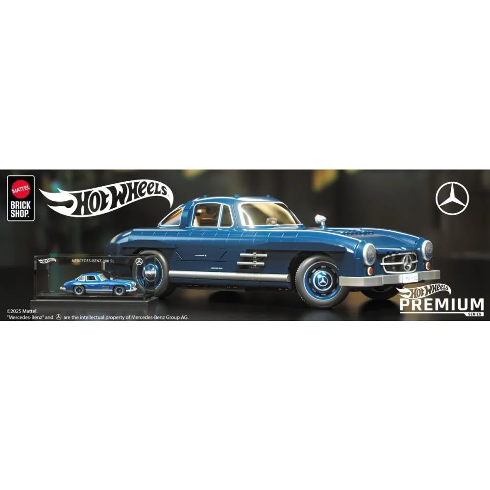 HOT WHEELS BRICK SHOP MERCEDES-BENZ 300SL 1:12 1600P MATTEL (UNIDADE) - imagem 9
