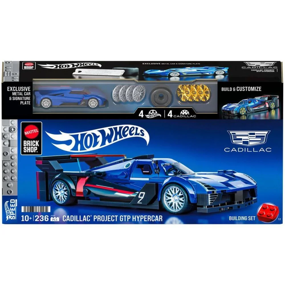 HOT WHEELS BRICK SHOP CADILLAC PROJECT GTP 1:32 236P MATTEL (UNIDADE) - imagem 11