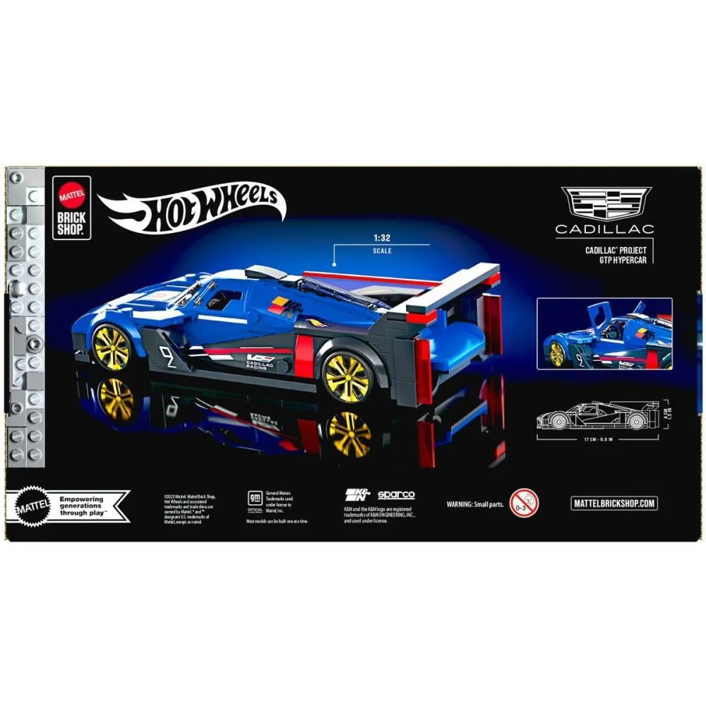 HOT WHEELS BRICK SHOP CADILLAC PROJECT GTP 1:32 236P MATTEL (UNIDADE) - imagem 9