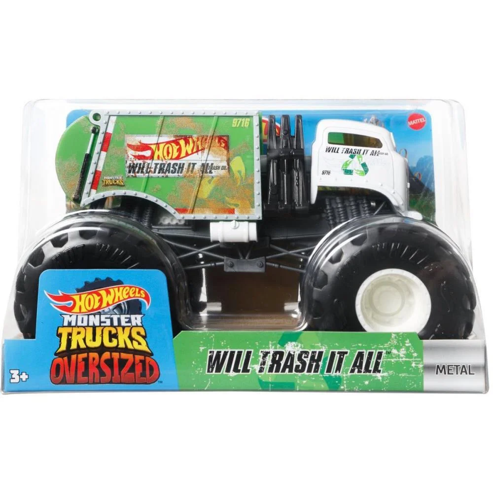 HOT WHEELS MONSTER TRUCKS VEÍCULO ESCALA 1:24 (S) MATTEL (UNIDADE) - imagem 10