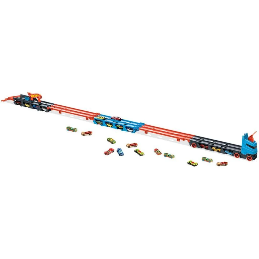 HOT WHEELS PISTA CITY REBOQUE PISTA DE CORRIDA MATTEL (UNIDADE) - imagem 7