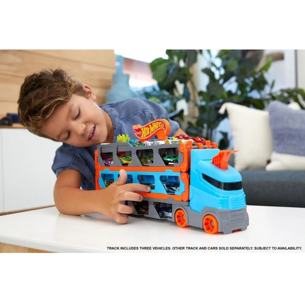 HOT WHEELS PISTA CITY REBOQUE PISTA DE CORRIDA MATTEL (UNIDADE) - imagem 9