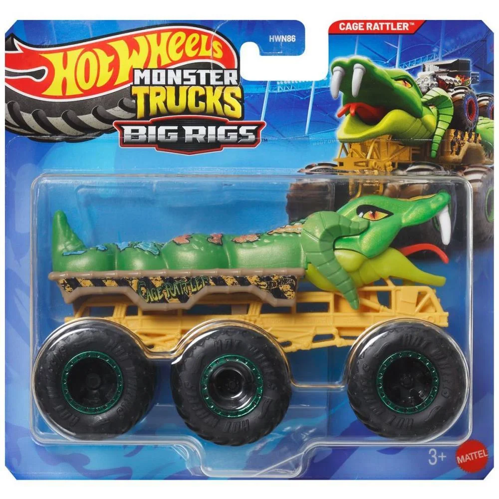 HOT WHEELS MONSTER TRUCKS CAMINHOES REBOQUE 1:64 (S) MATTEL (UNIDADE) - imagem 6