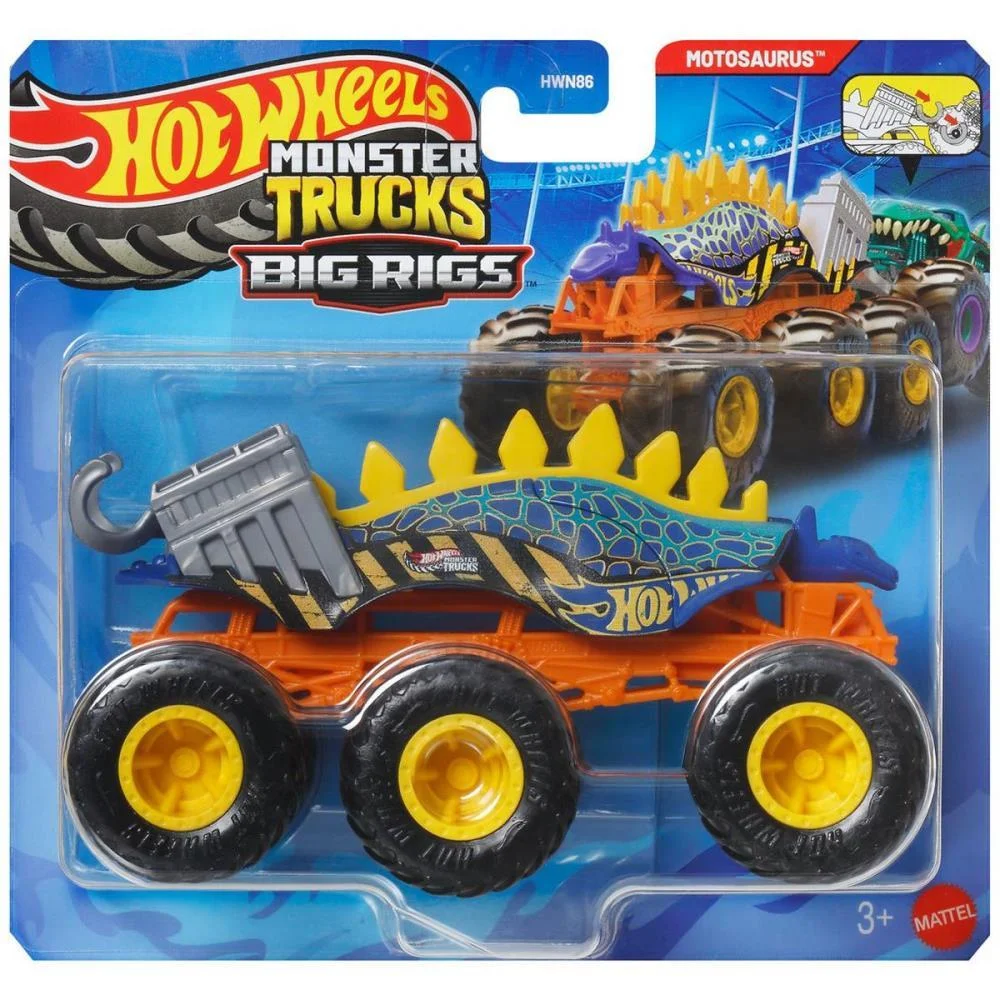 HOT WHEELS MONSTER TRUCKS CAMINHOES REBOQUE 1:64 (S) MATTEL (UNIDADE) - imagem 8