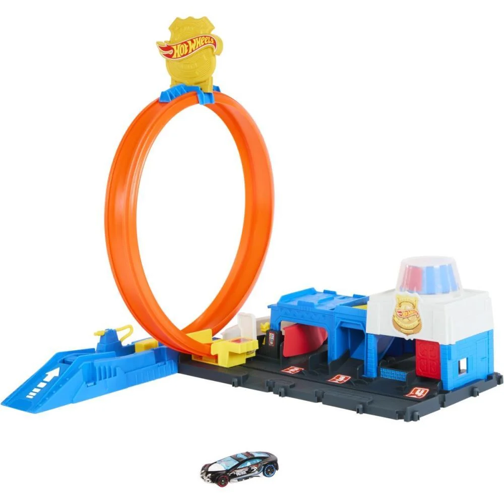 HOT WHEELS PISTA CITY SUPER DELEGACIA DE POLÍCIA MATTEL (UNIDADE) - imagem 3